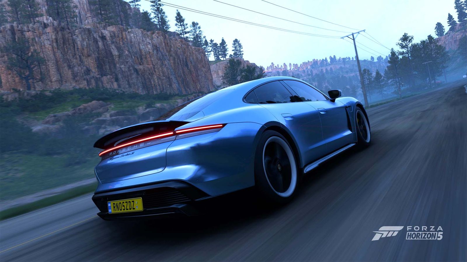 Forza Horizon 5 Series 10 Winter Photo Challenge Porsche Taycan Turbo S