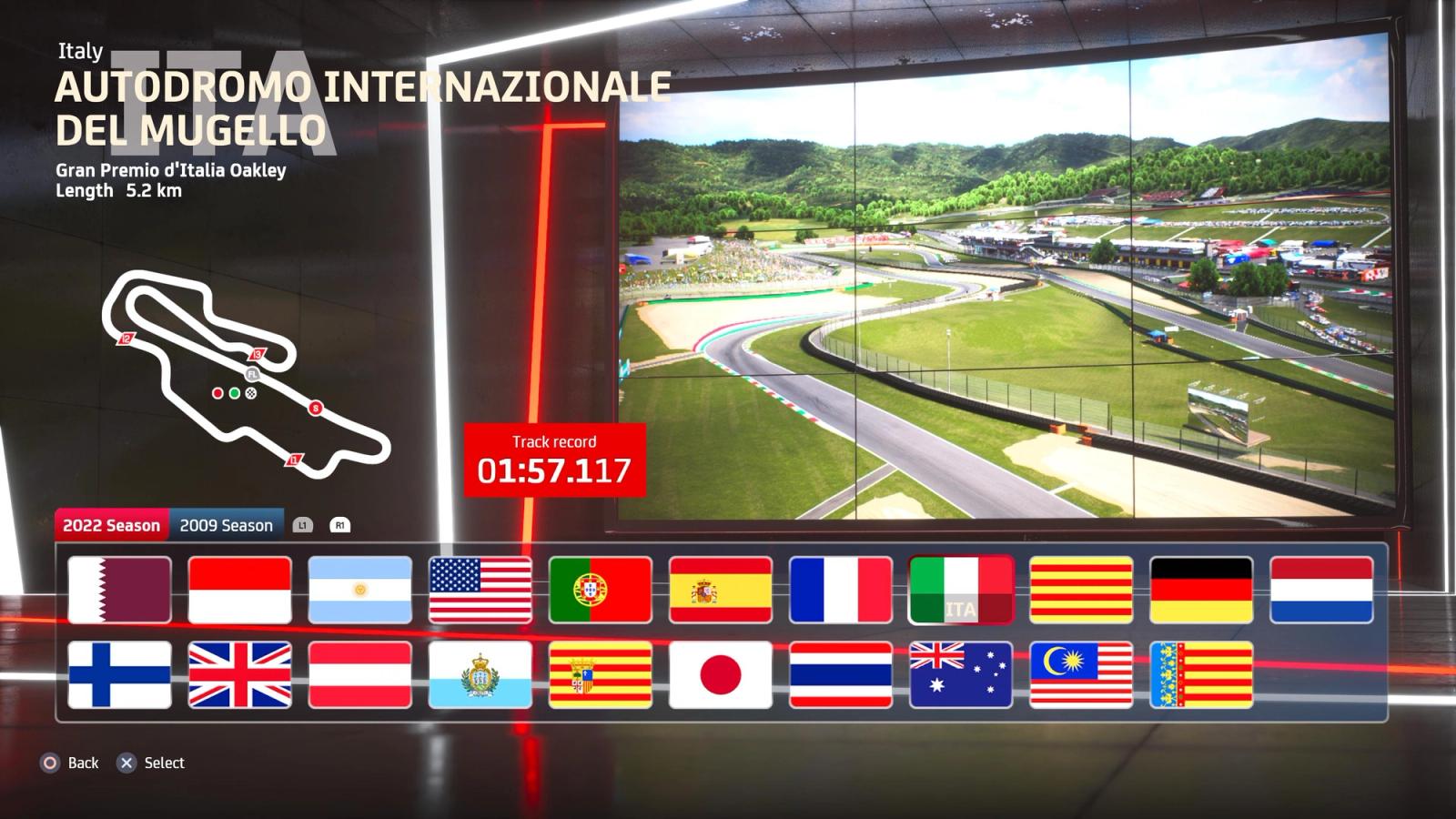 MotoGP 23 tracks Mugello, Italy