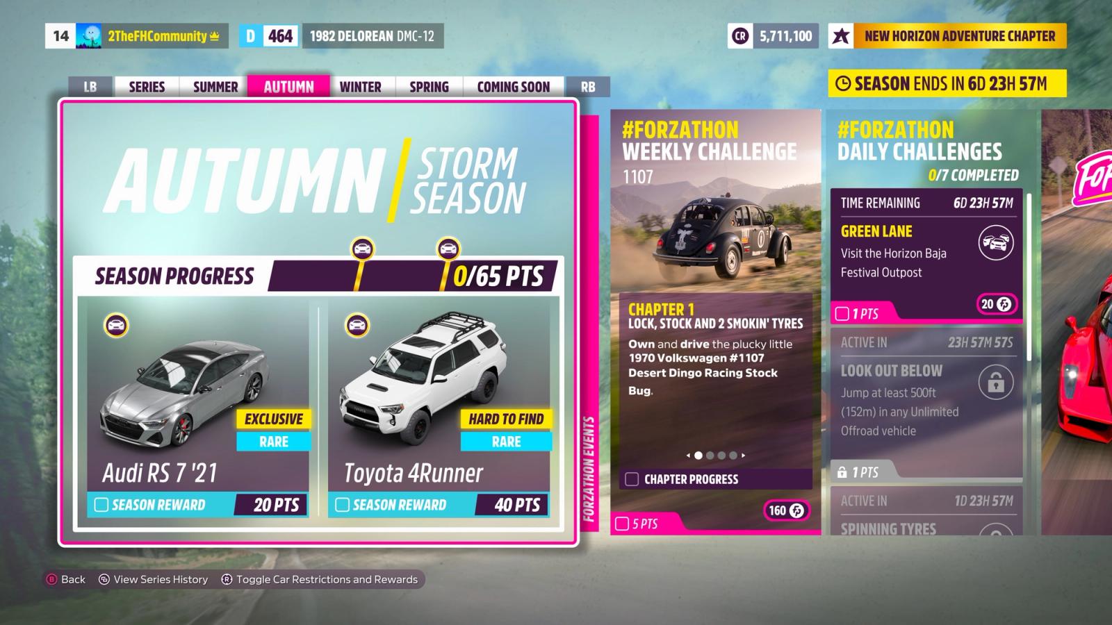 Forza Horizon 5 Series 12 Autumn Festival Playlist