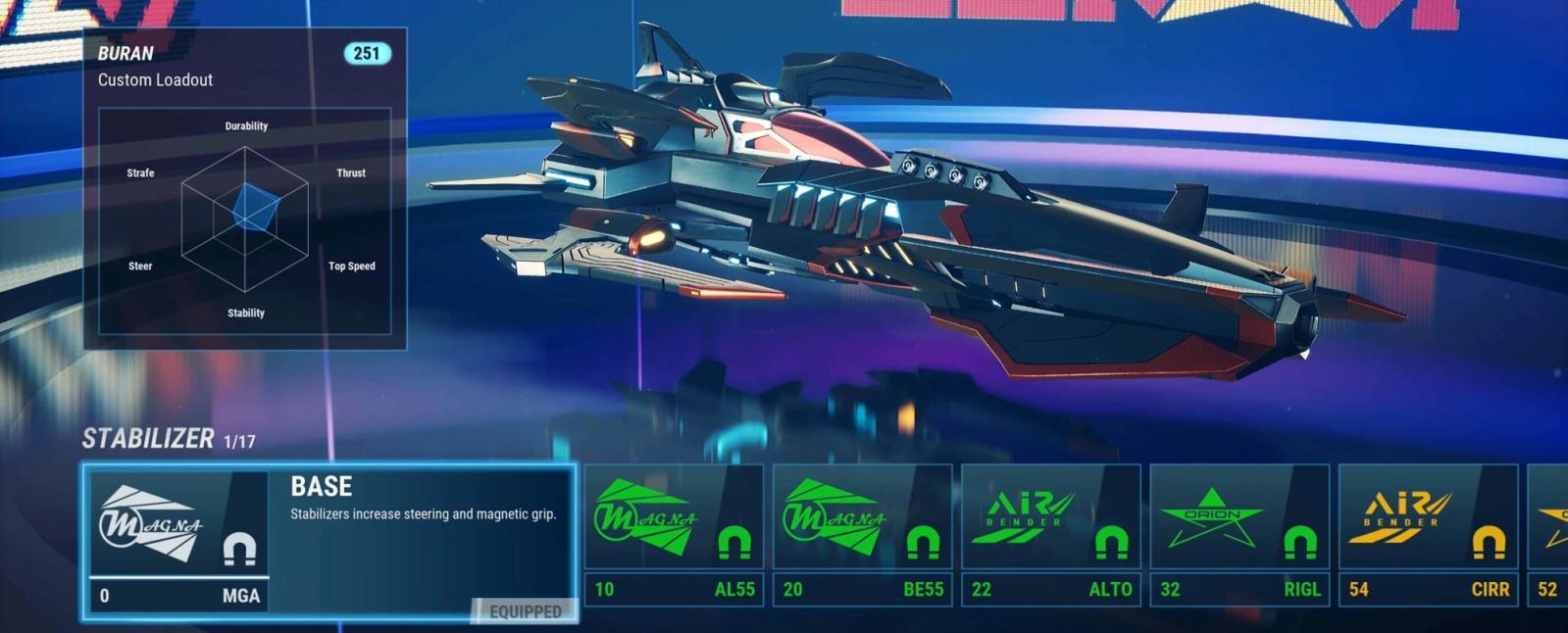 Redout 2 customisation