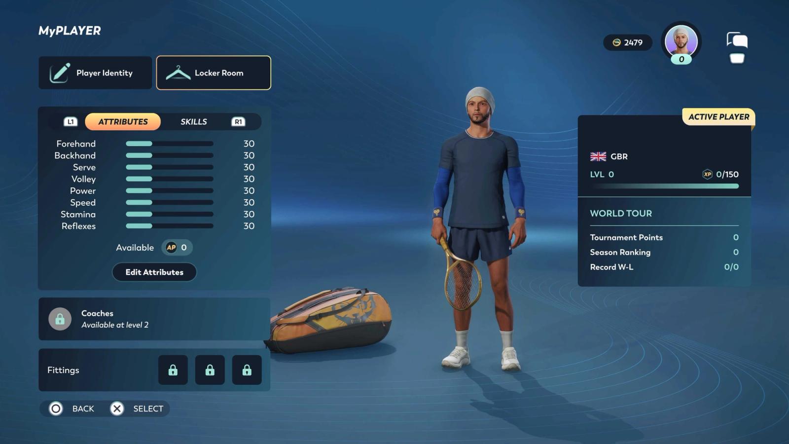 TopSpin 2K25 MyPLAYER customization