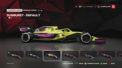 F1 2019 custom livery