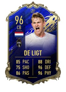 Matthijs de Ligt's 96 OVR TOTY card