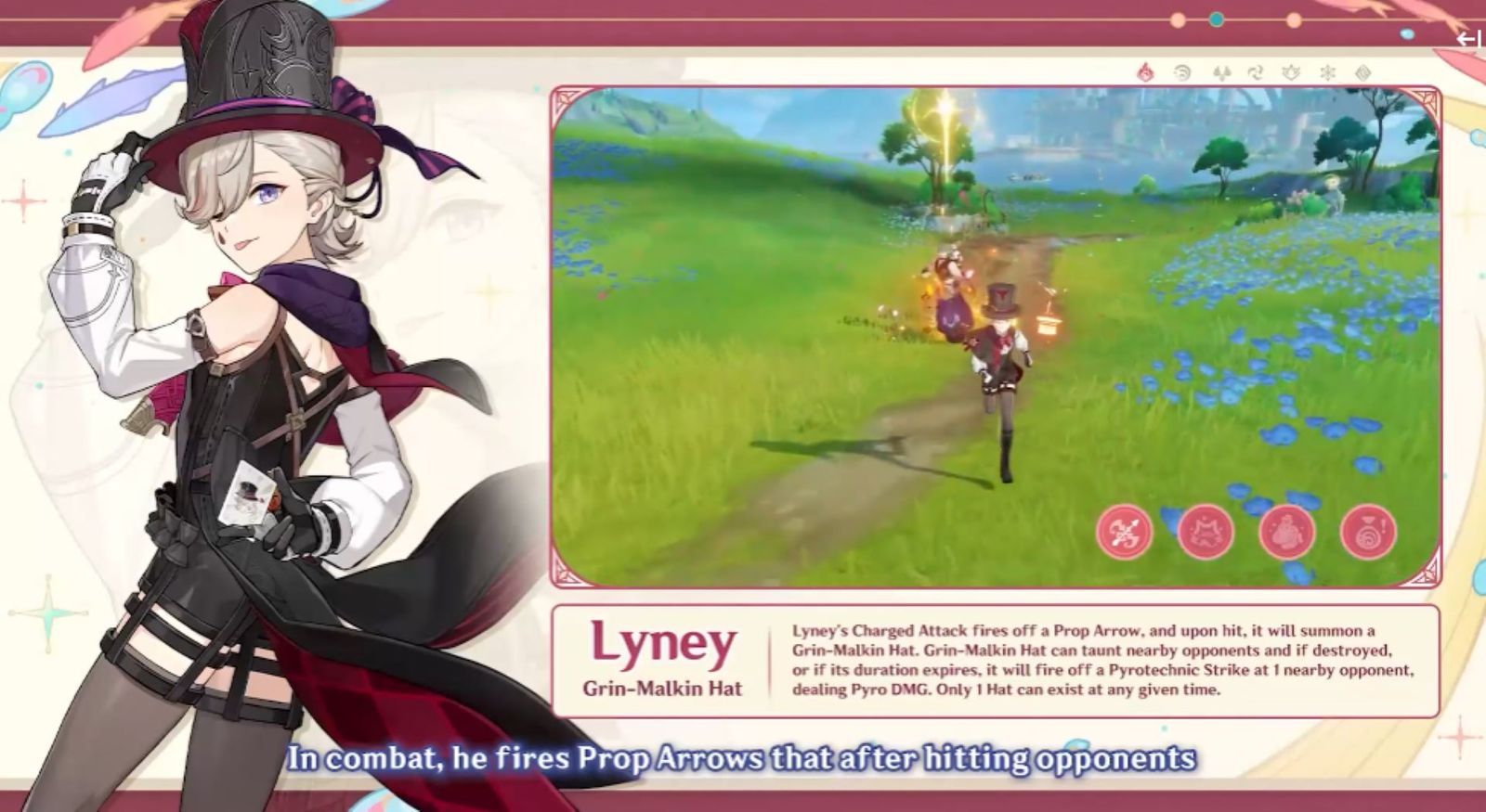 Lyney is revealed as the first character in Genshin Impact 4.0 Fontaine.