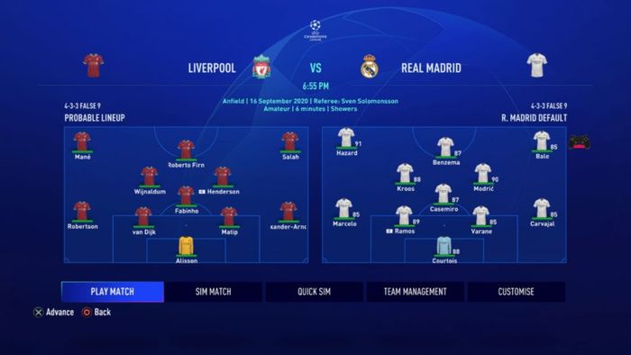 fifa career mode match screen