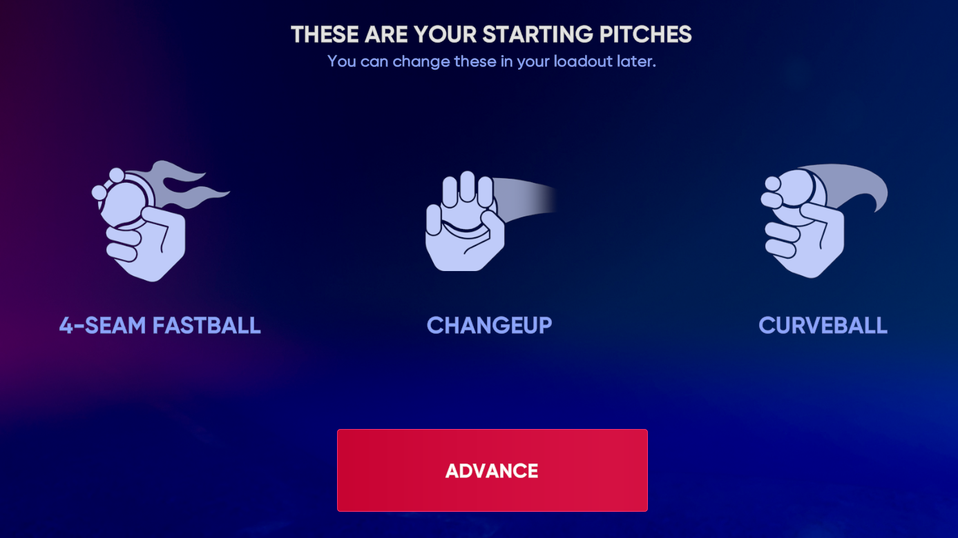 MLB The Show 22 pitches