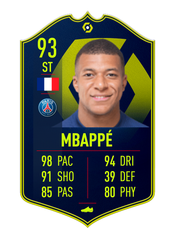 fifa 23 mbappe potm 93 ovr