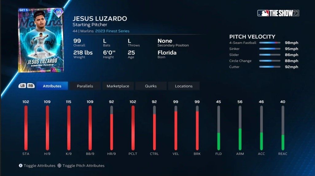 Best Season 5 cards: Jesus Luzardo