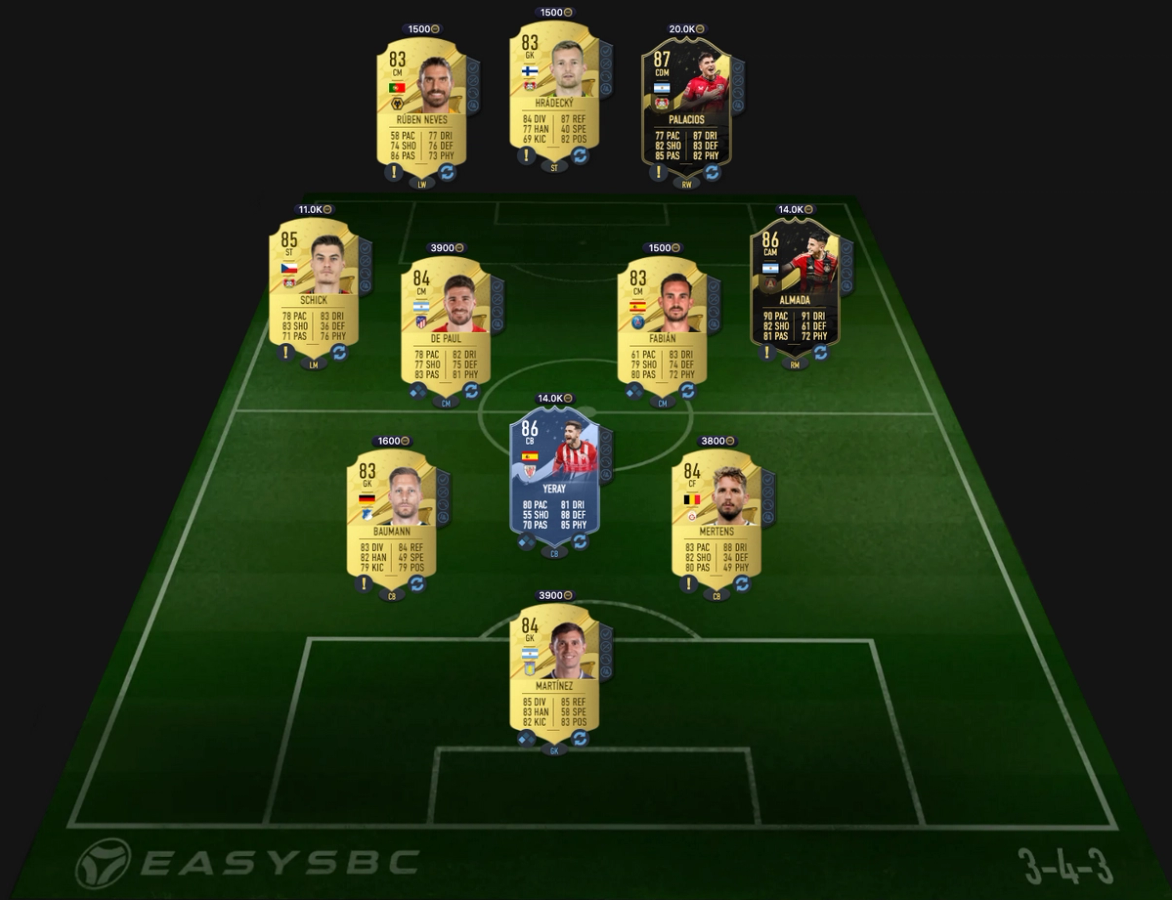 disasi fut ballers sbc solution