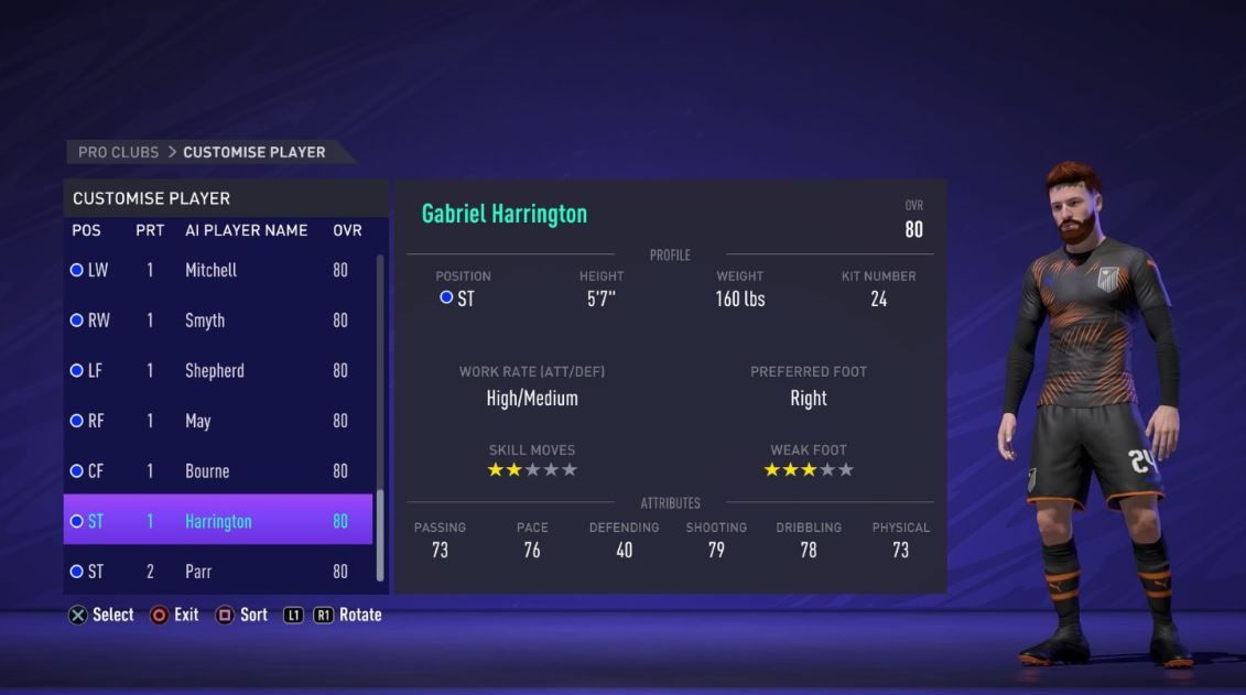 fifa 21 pro clubs customise AI