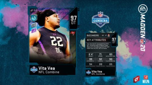 Vita vea madden 20 nfl combine