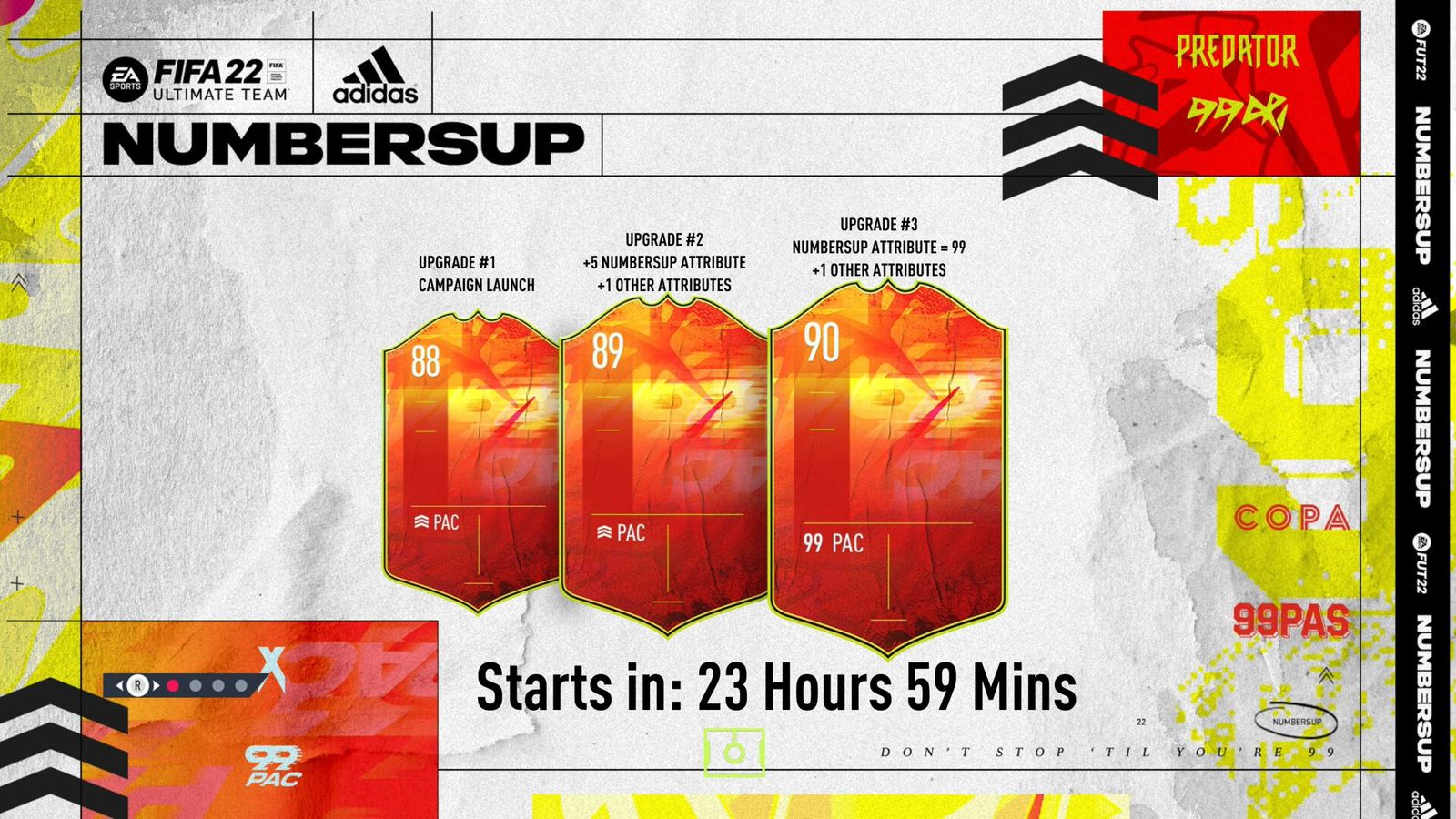 fifa 22 adidas numbers up upgrades