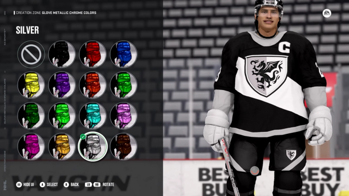 NHL 23 metallic metal 