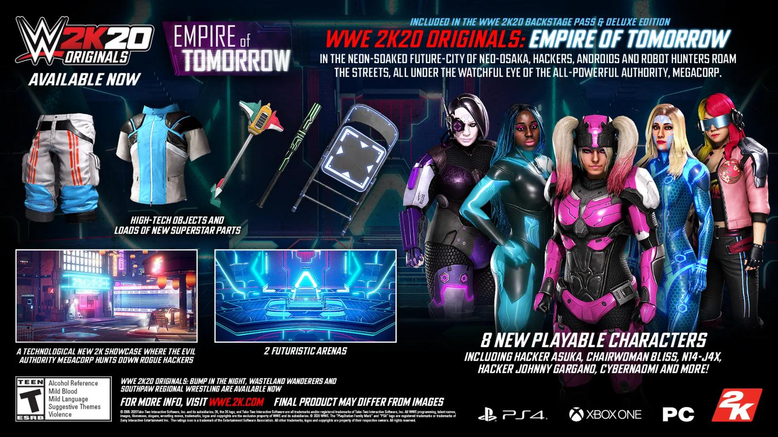 WWE 2K20 Originals Empire of Tomorrow DLC details