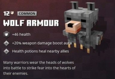 wolf armour minecraft