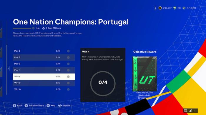 One Nation Champs: Portugal Objective Win 4