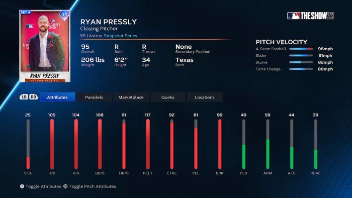 MLB The Show 23  Snapshot Series Ryan Pressly