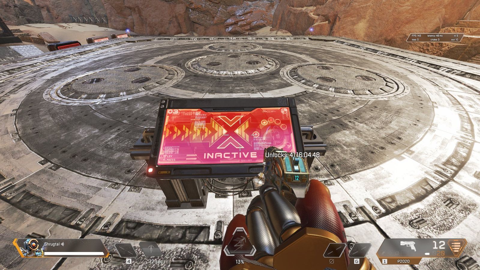 Apex Legends War Games Event Training Area Button