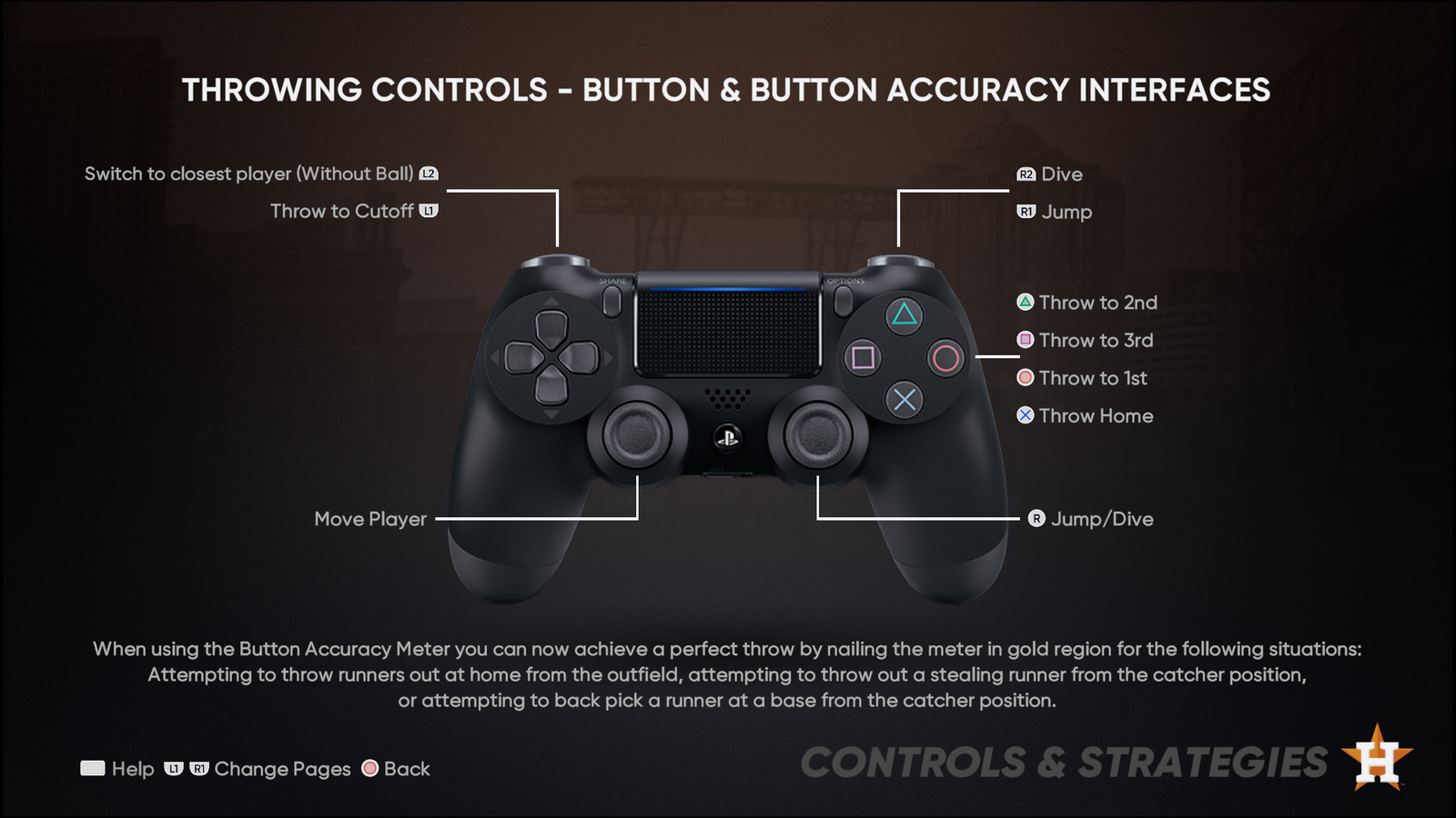 MLB The Show 21 Fielding Controls Throwing Guide