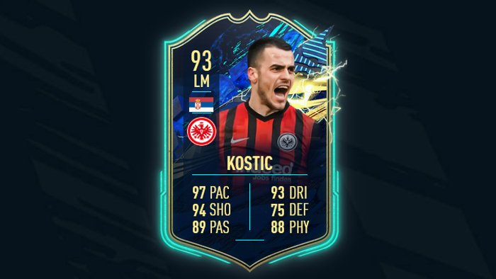 FIFA 21 TOTS SBC Filip Kostic Team of the Season Ultimate