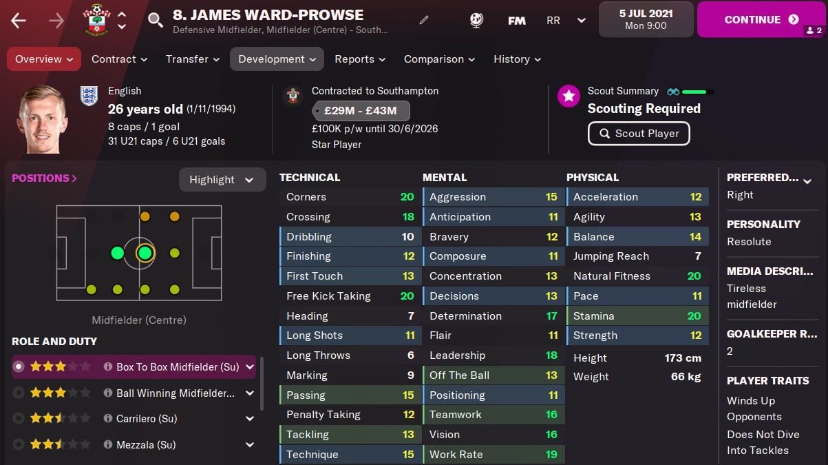 FM23 Ward-Prowse