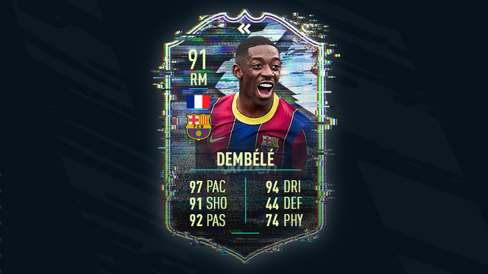 FIFA 21 Ultimate TOTS Team of the Season Ousmane Dembélé 