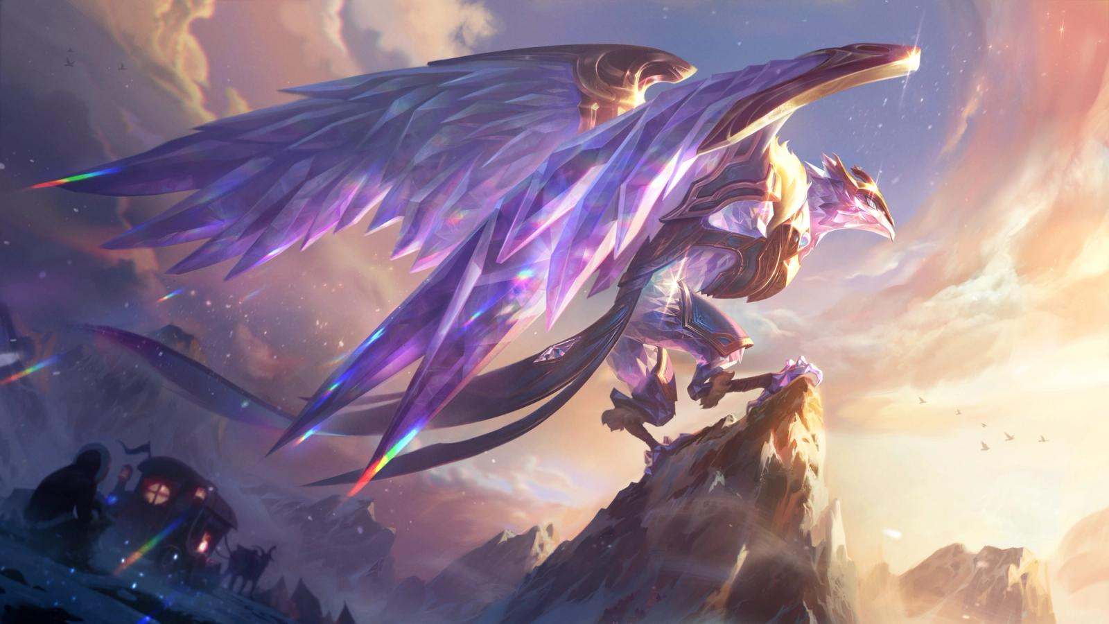 League of Legends Victorious Anivia splsh art.