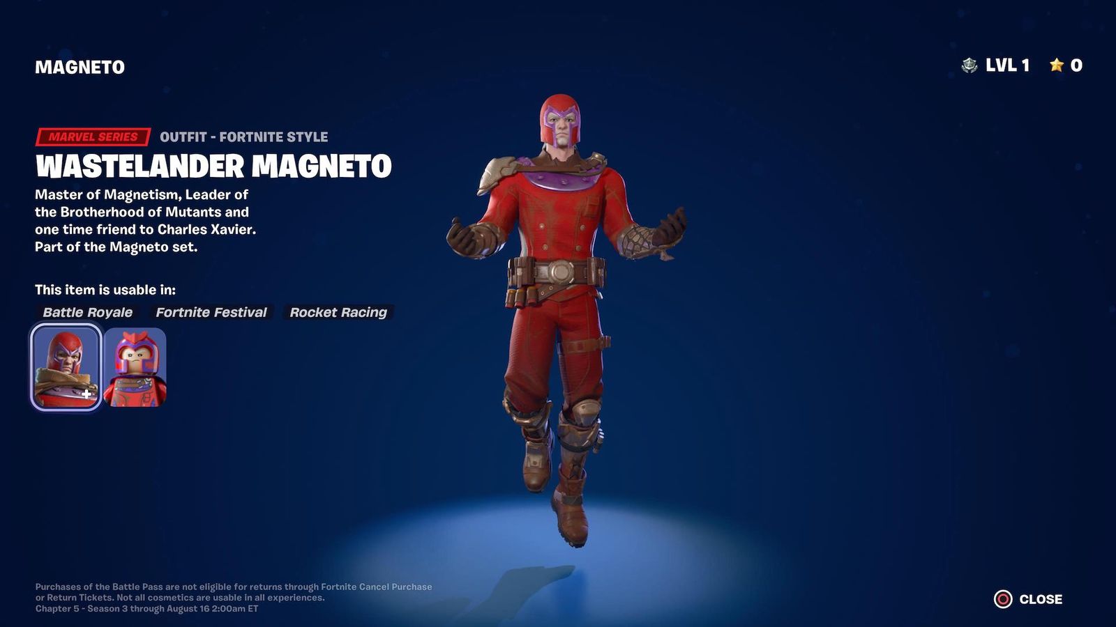 Wastelander Magneto in Fortnite 