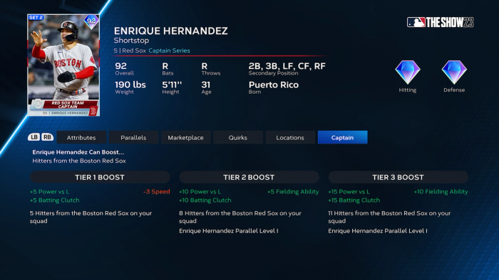 mlb-the-show-23-best-team-affinity-season-2-captains-enrique-hernandez