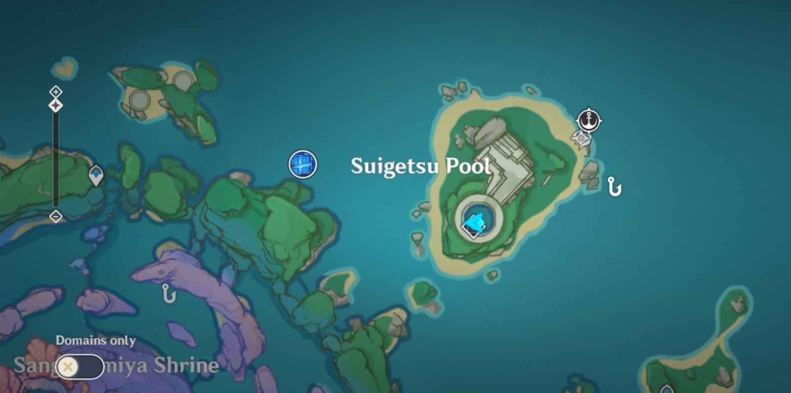 Genshin Impact Suigetsu Island How to Unlock Palace in a Pool domain