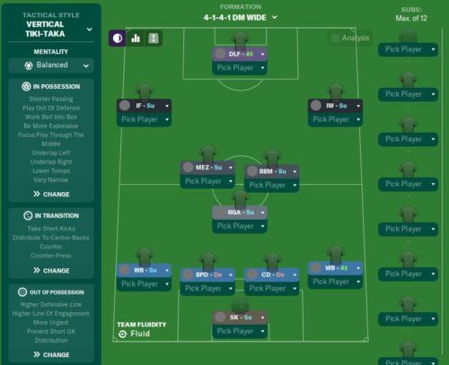 fm20 tactics vertical tiki taka 4 1 4 1 dm wide