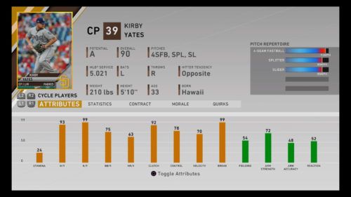 MLB The Show 20 Kirby Yates Diamond Dynasty Closing Pitcher RTTS Franchise Mode