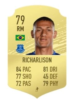 richarlison fifa 20 base card