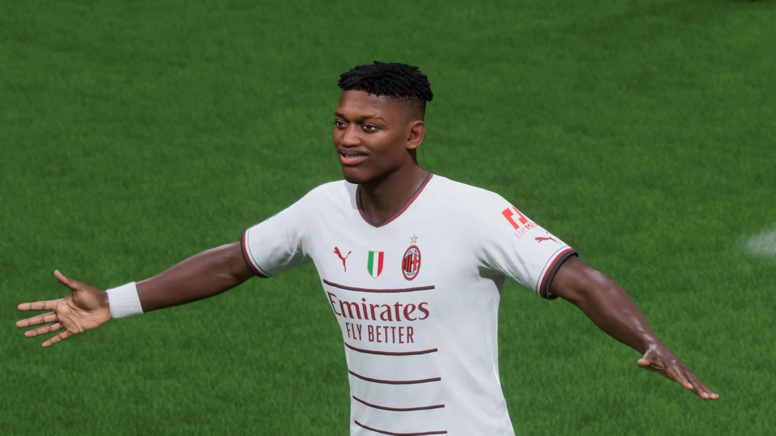 Rafael Leao celebrating in FIFA 23