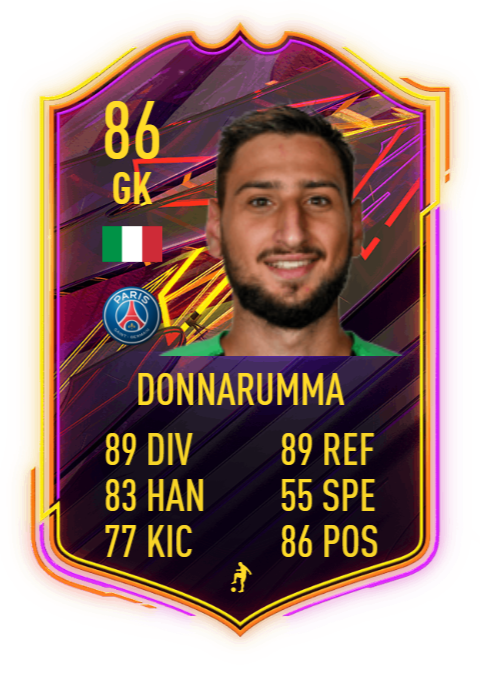 fifa 22 otw card Donnarumma 86