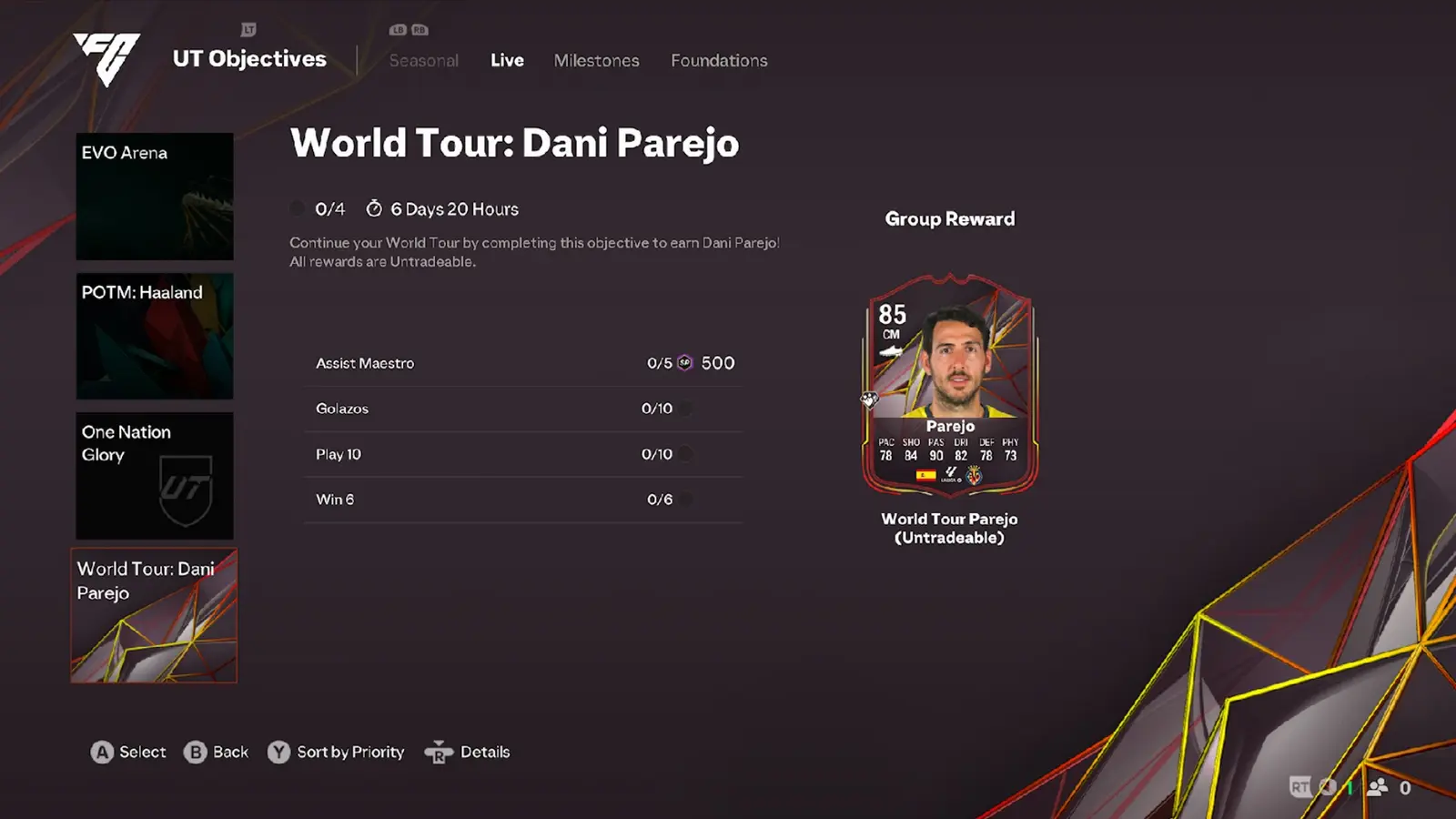 FC 25 World Tour Dani Parejo Objective Guide