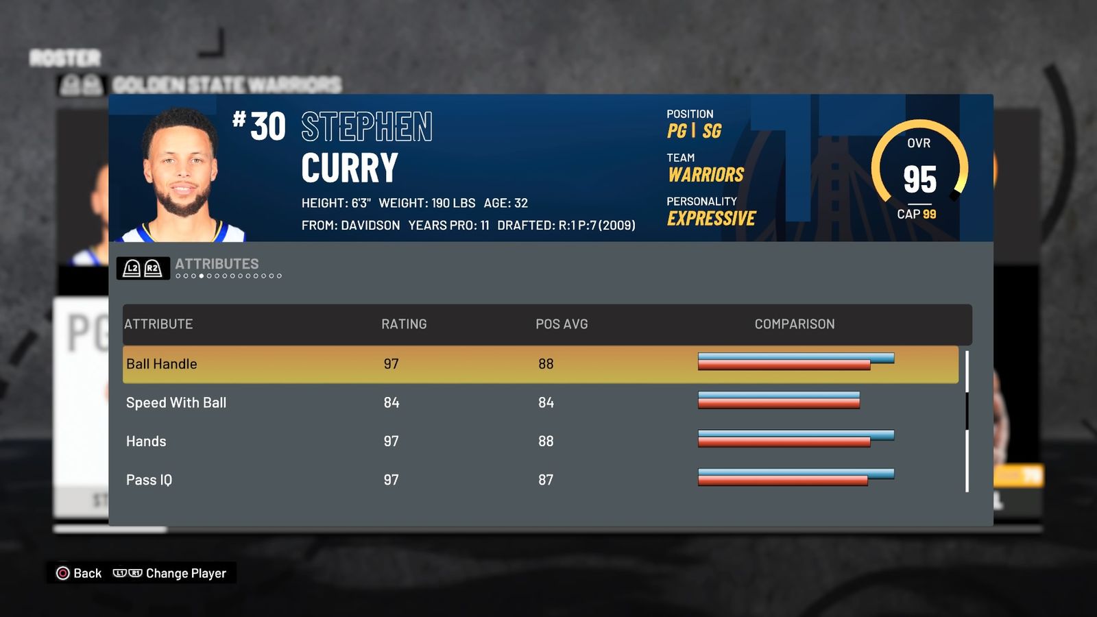 CURRY HANDLES 2K21