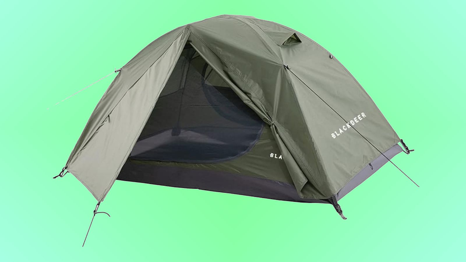 Blackdeer Archeos product image of dark green and grey tent featuring white branding on the side.