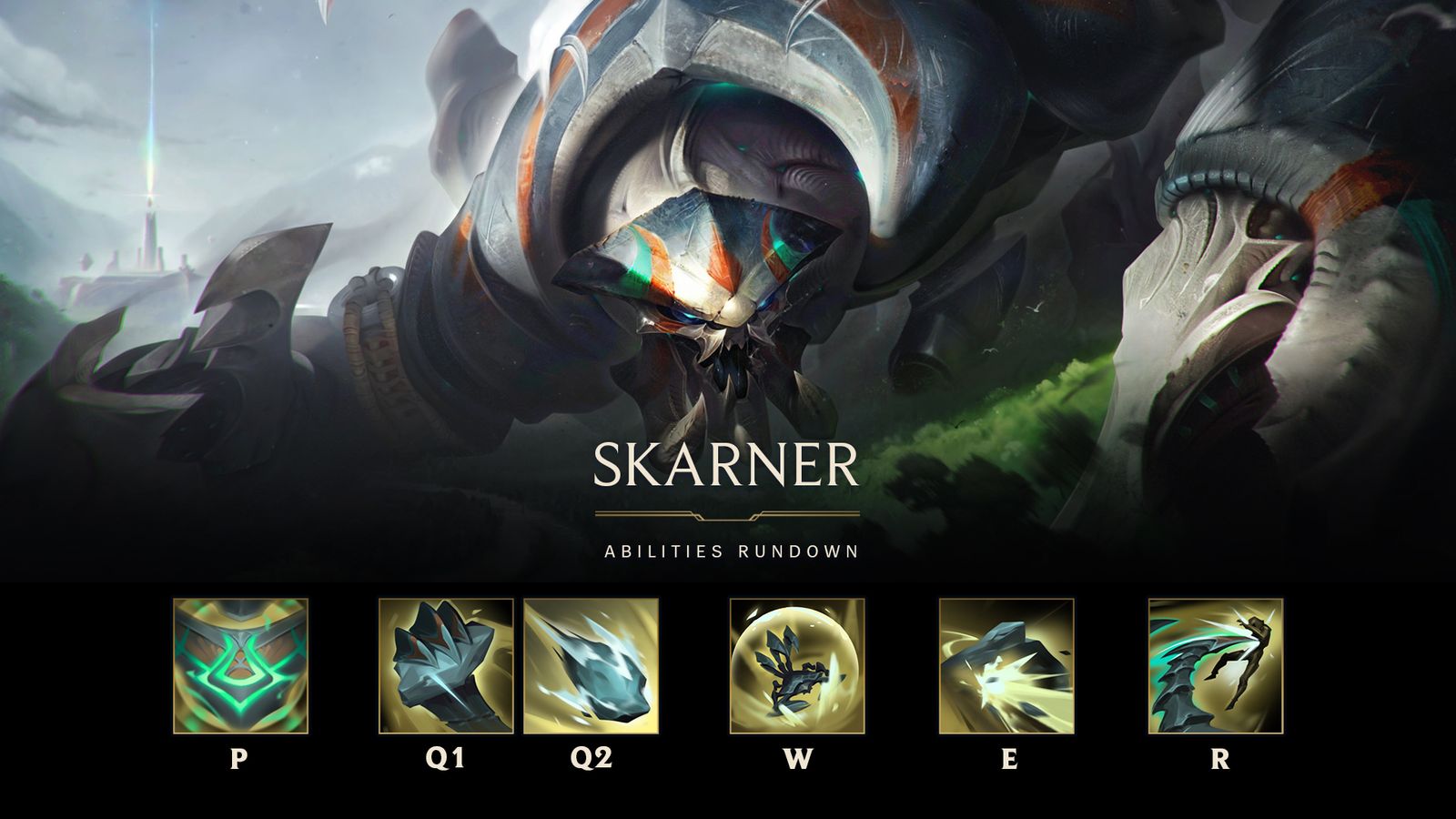 LoL Skarner VGU reworked abilities.