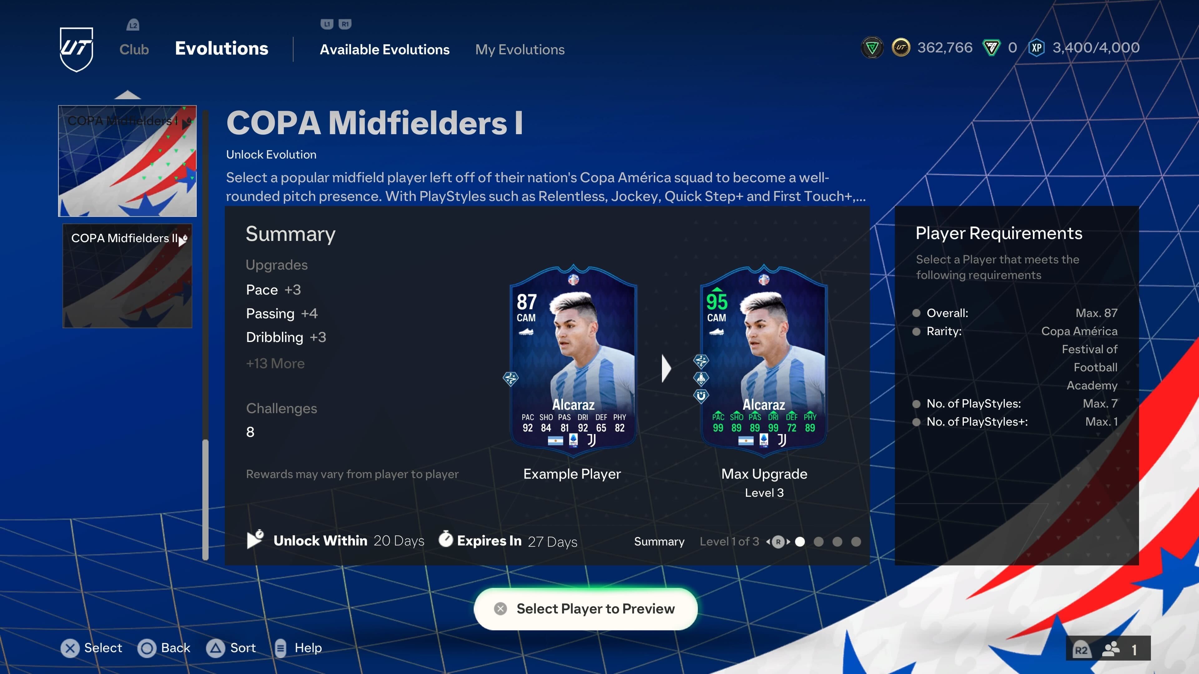 FC 24 COPA Midfielders Evolution Guide