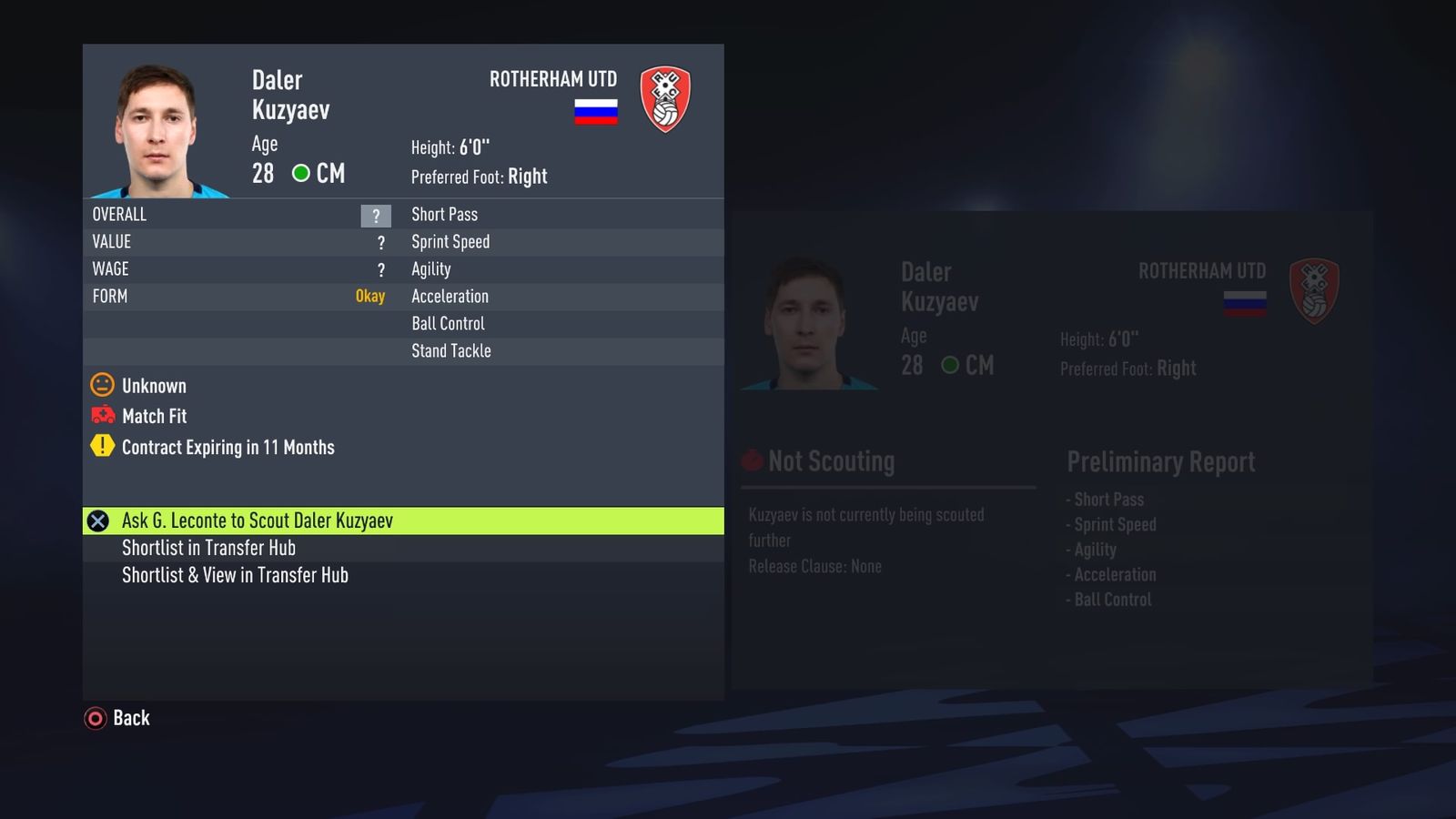 fifa 22 career mdoe Kuzyaev