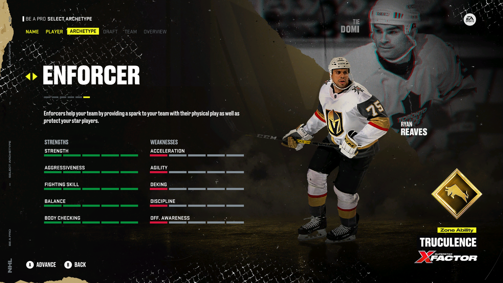 NHL 22 enforcer