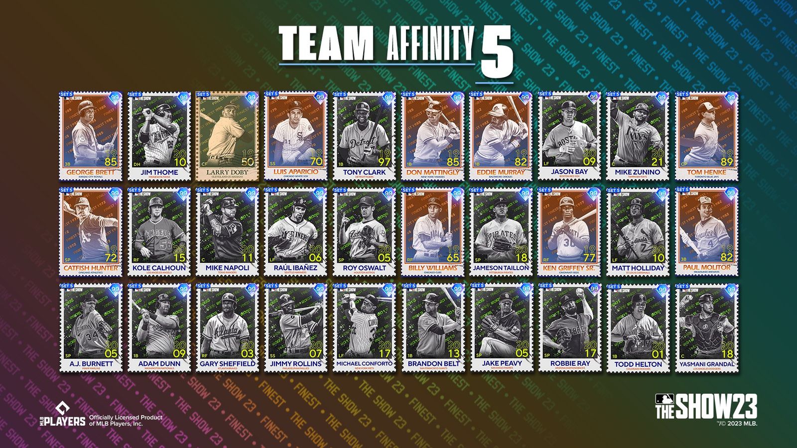 MLB The Show 23 Team Affinity 5 Retro Finest