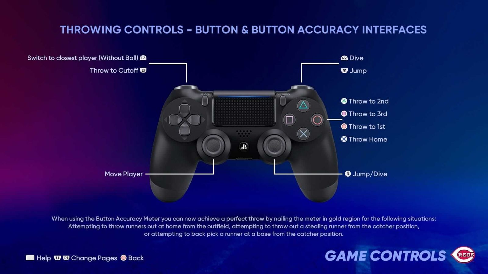 MLB The Show 22 controls fielding