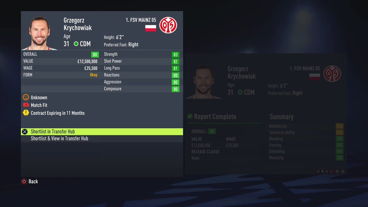 fifa 22 career mode Krychowiak