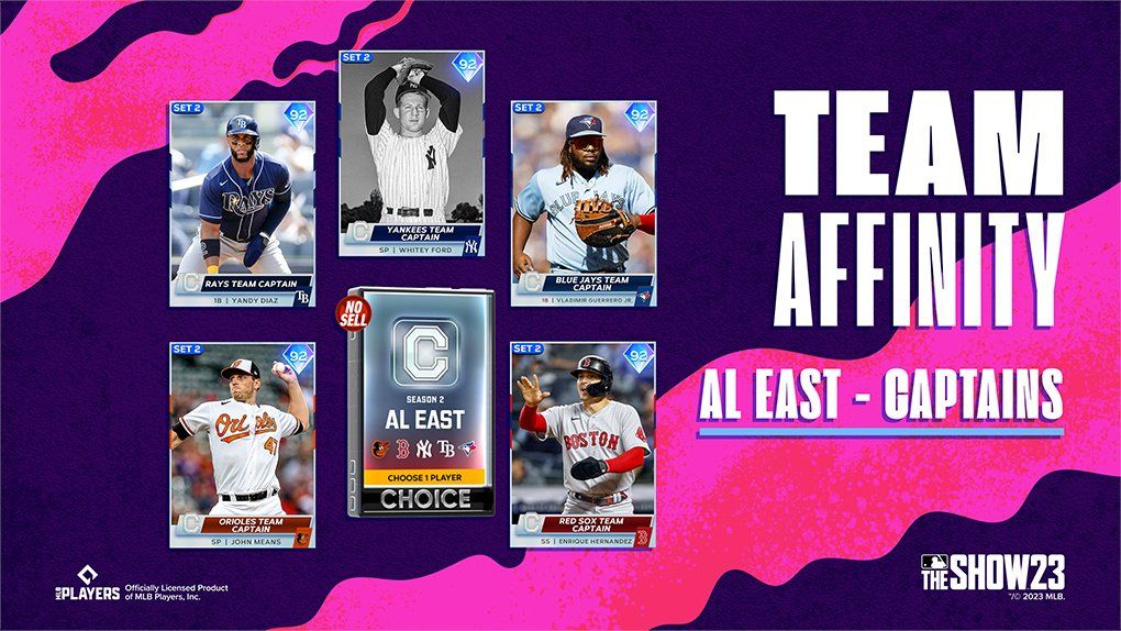 mlb-the-show-23-team-affinity-season-2-captains-al-east