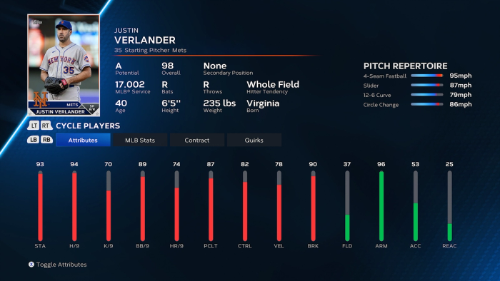 MLB The Show 23 Justin Verlander 