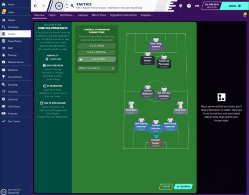 Tottenham Hotspur FM20 Tactics