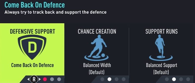 FIFA 22 Player Instructions Come Back On Defence