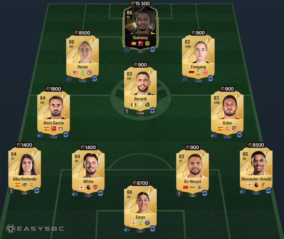 FC 25 Ligue 1 POTM Barcola SBC 85-Rated Squad Solution